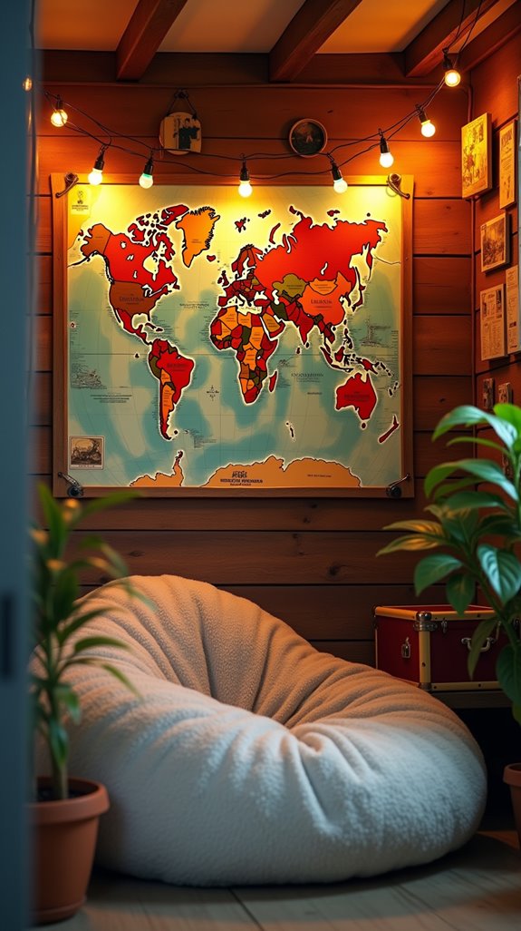 colorful world map inspiration