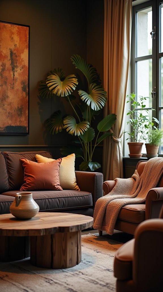 cozy atmosphere through layering