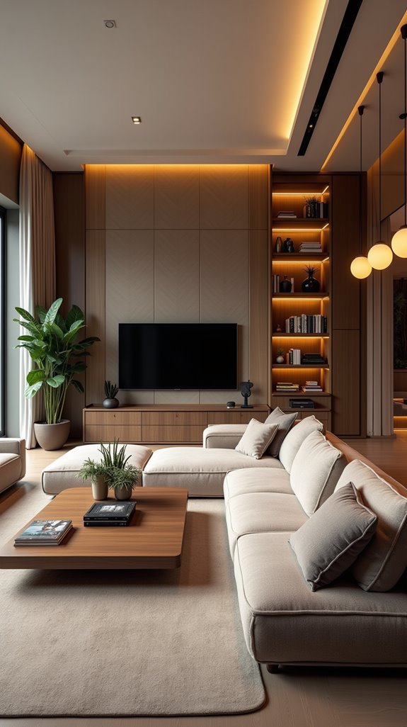 cozy entertainment space creation