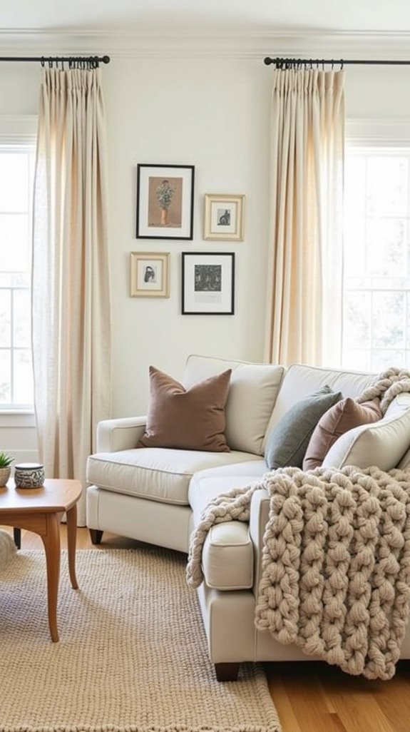cozy living room textures