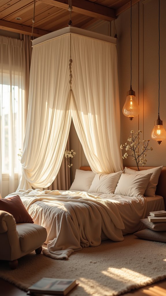 cozy nooks with canopies