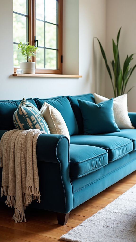 cozy throws and cushions