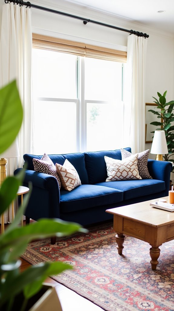 cozy vintage modern furniture blend