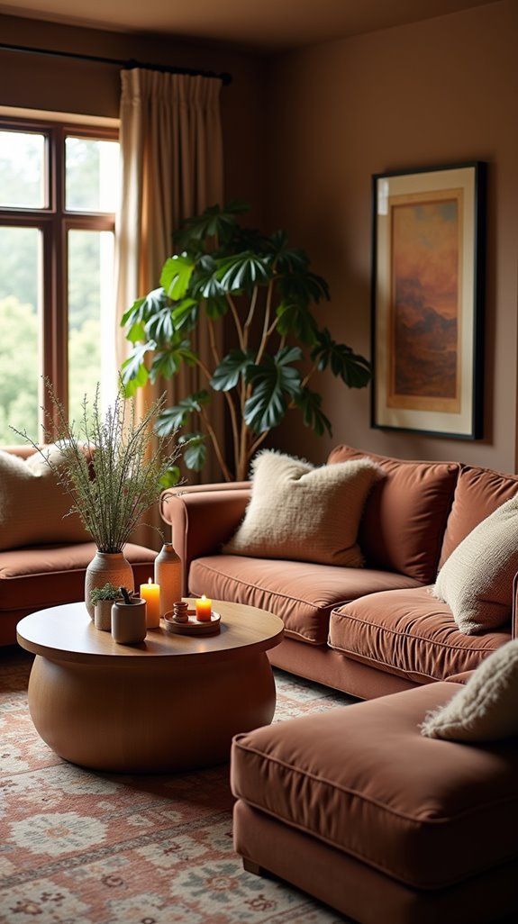 cozy warm inviting living room