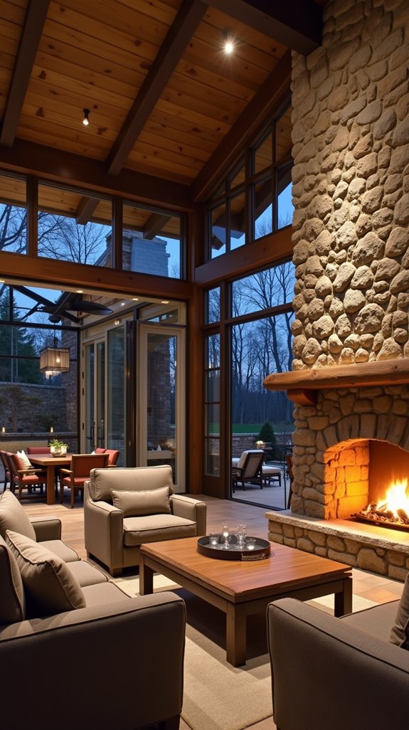 cozy year round outdoor gatherings