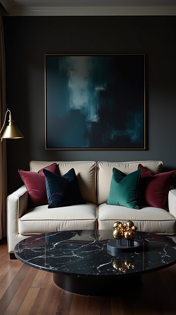 dark hues enhance living space