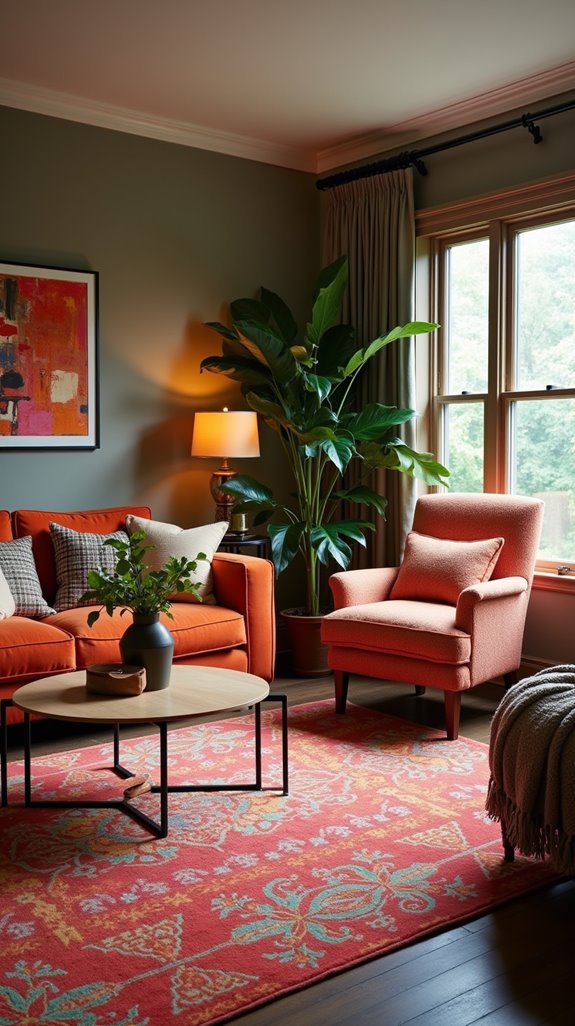 define spaces with rugs