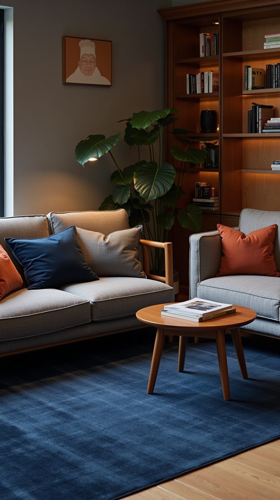 define spaces with rugs