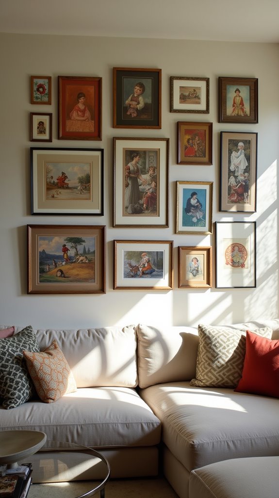 diverse materials enhance decor