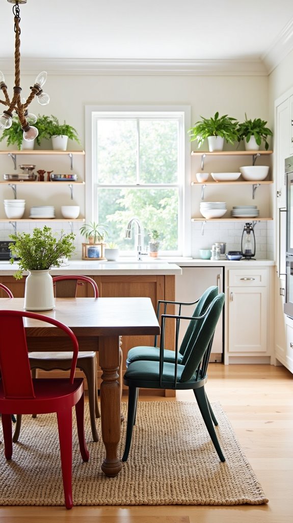 eclectic dining chair combinations