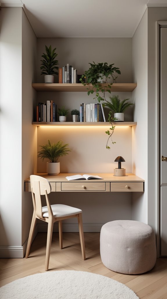efficient stylish corner workspace