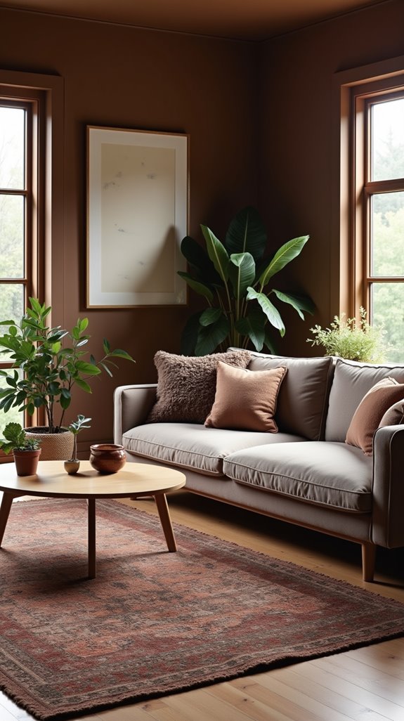 elegant brown minimalist design