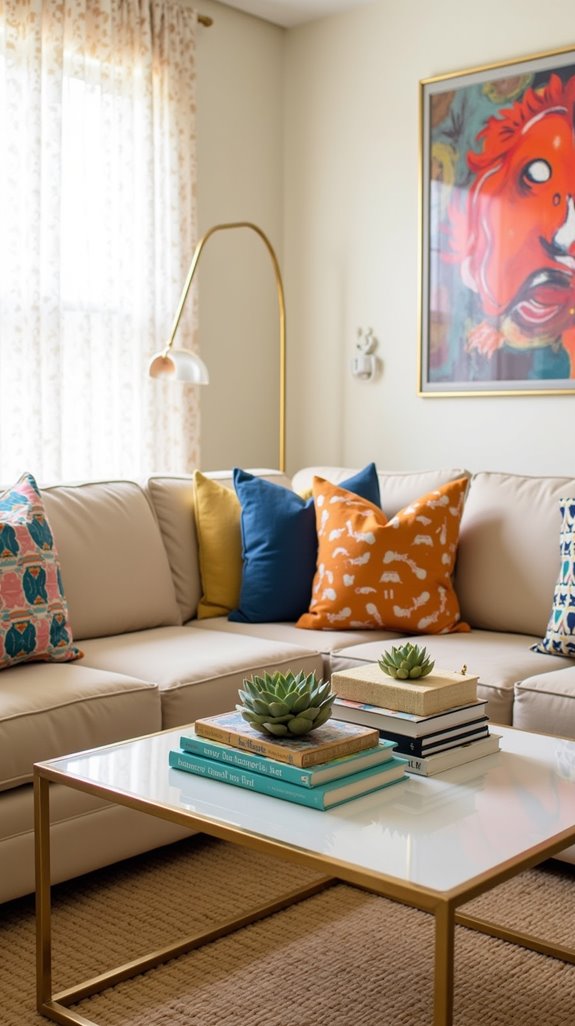 elevate beige living room