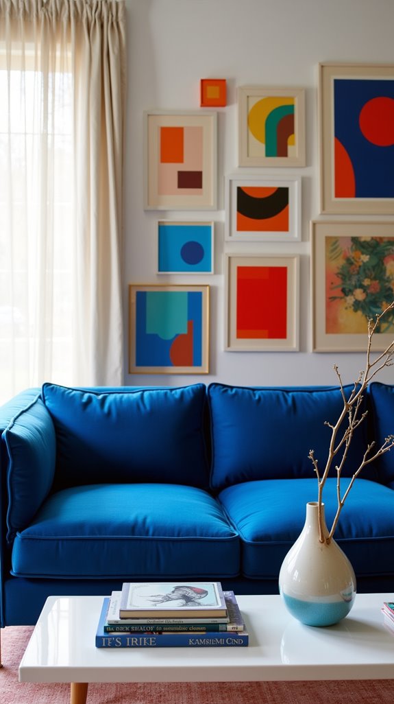 elevate blue sofa decor