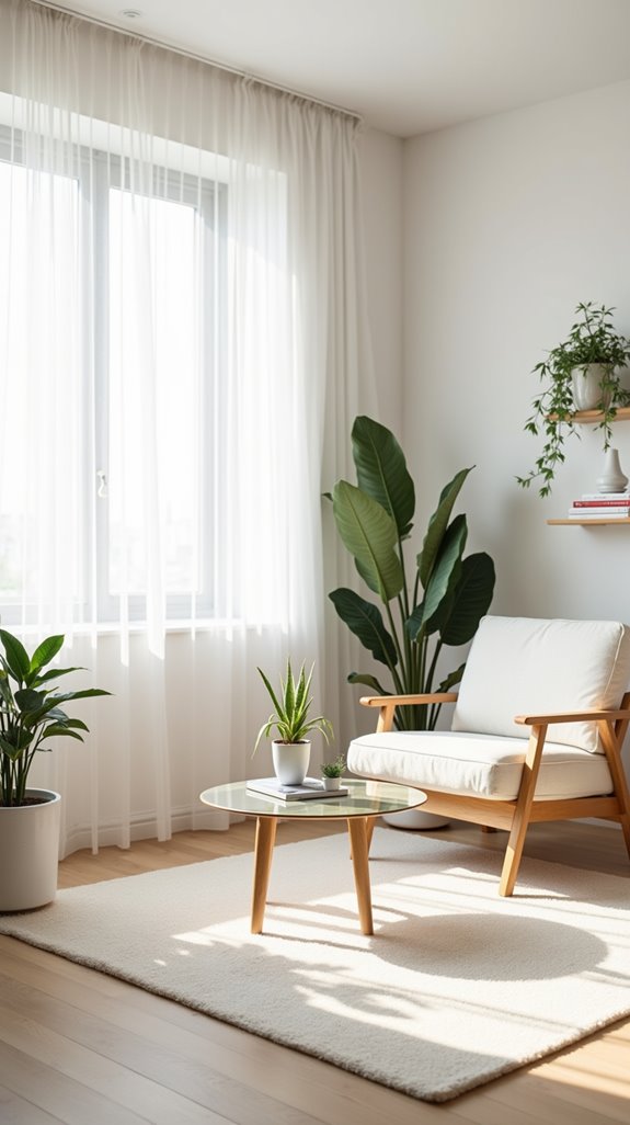 elevated furniture enhances spaciousness