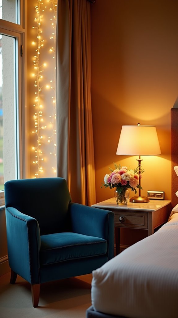 enchanting nighttime lighting ambiance