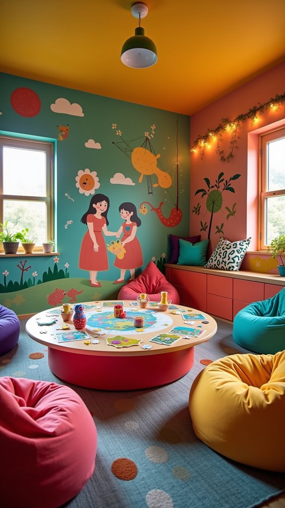 engaging family game room