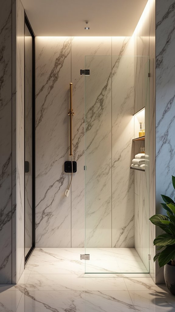 enhance shower aesthetics strategically