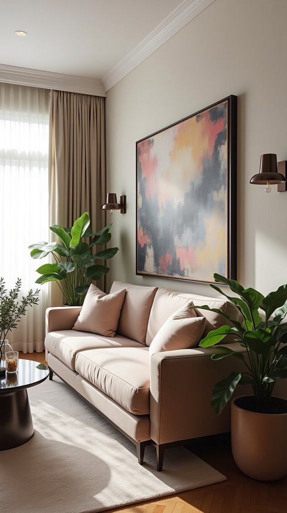 eye level art enhances space