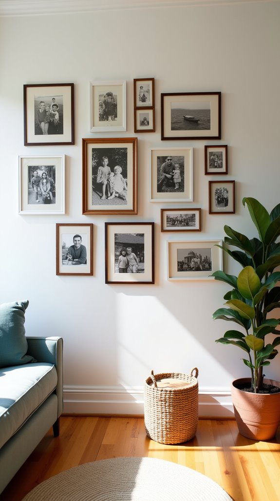 family memories timeline display