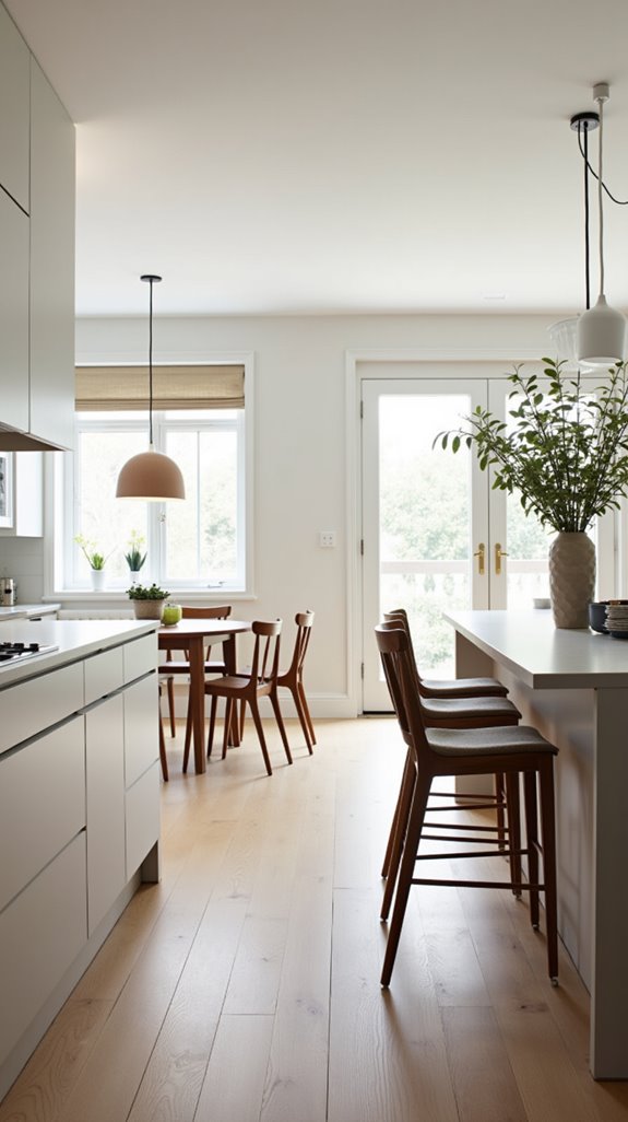 flow in open kitchens