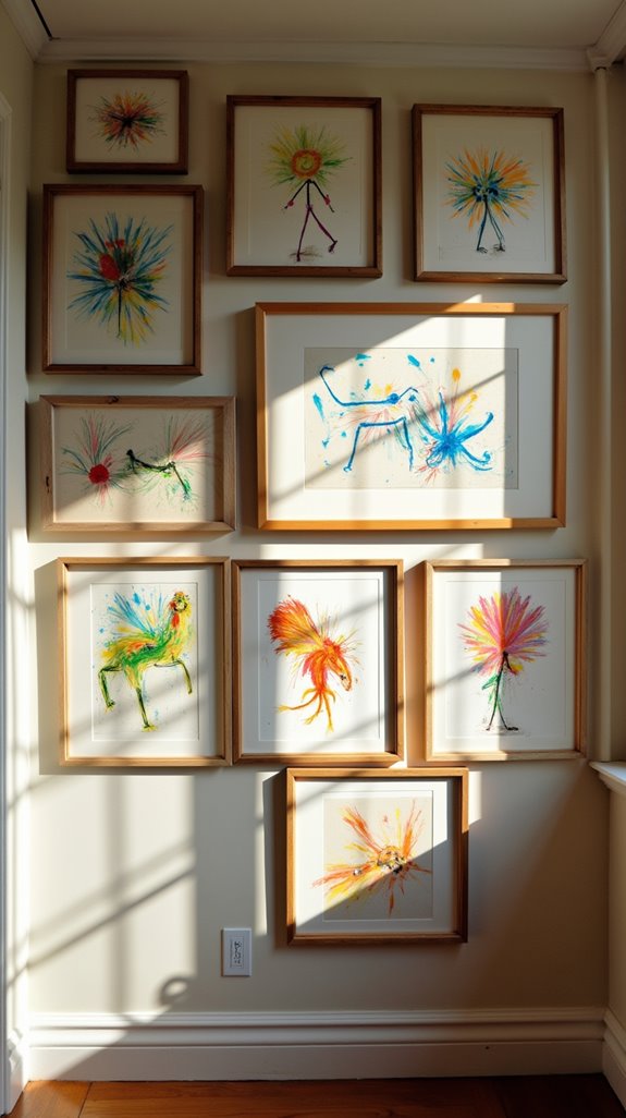 framing child s artworks creatively