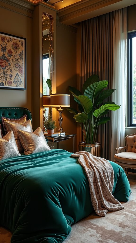 glamorous metallic and sequins