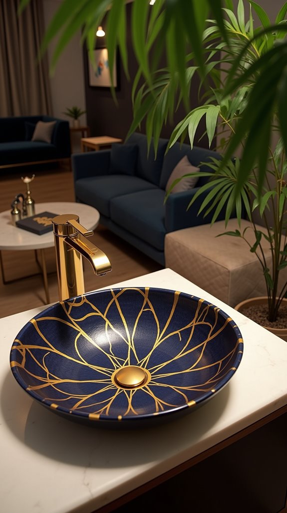 graphic prints wash basins