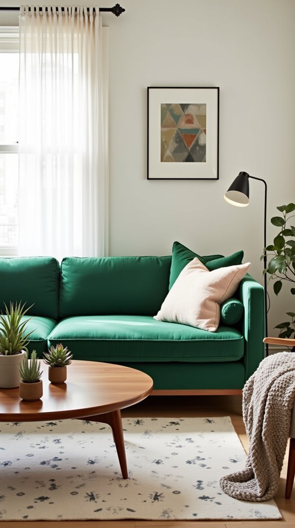 green sofa design guide