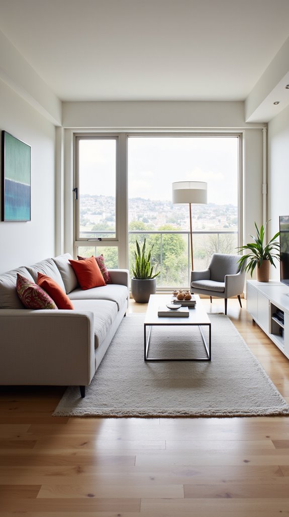 harmonious living room zones