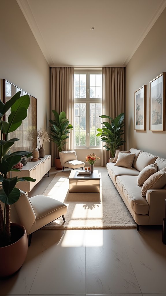 inviting entrance furniture arrangement