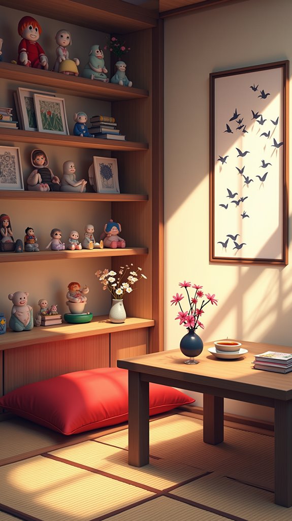 japanese anime decor elements