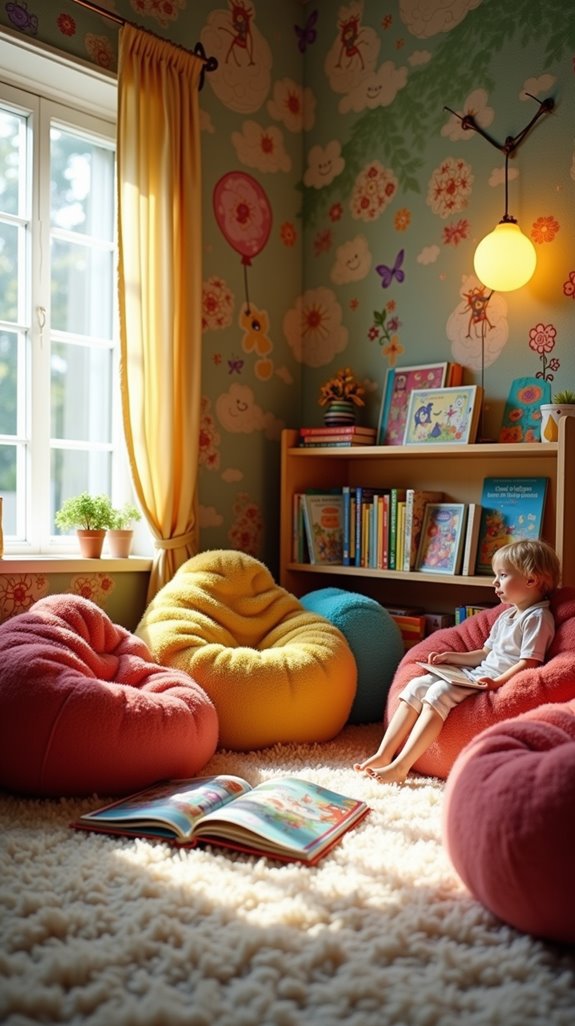 kid friendly reading spaces