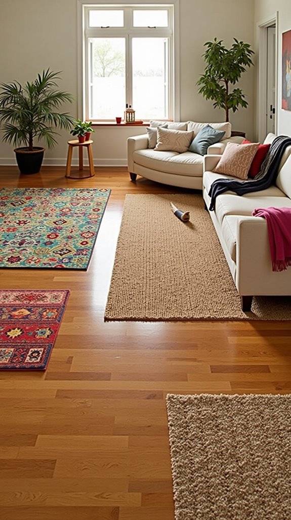 layer rugs for comfort