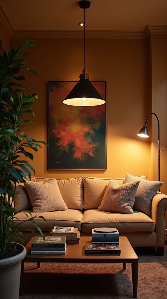 layered lighting for atmosphere