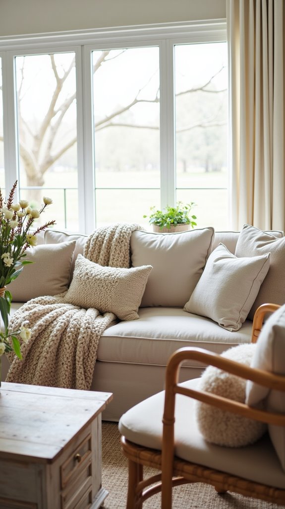 layered textures for comfort