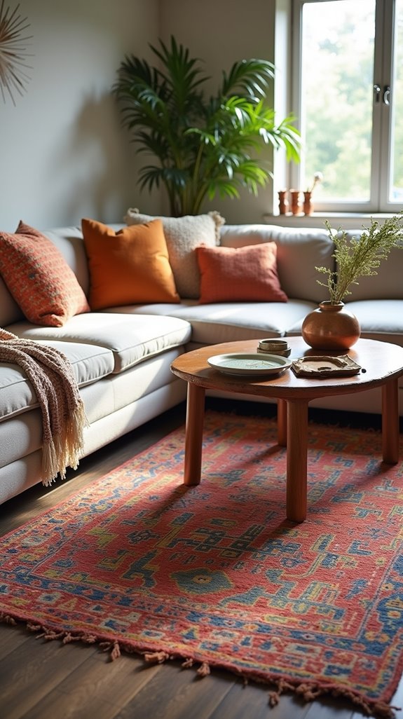 layering rugs for texture
