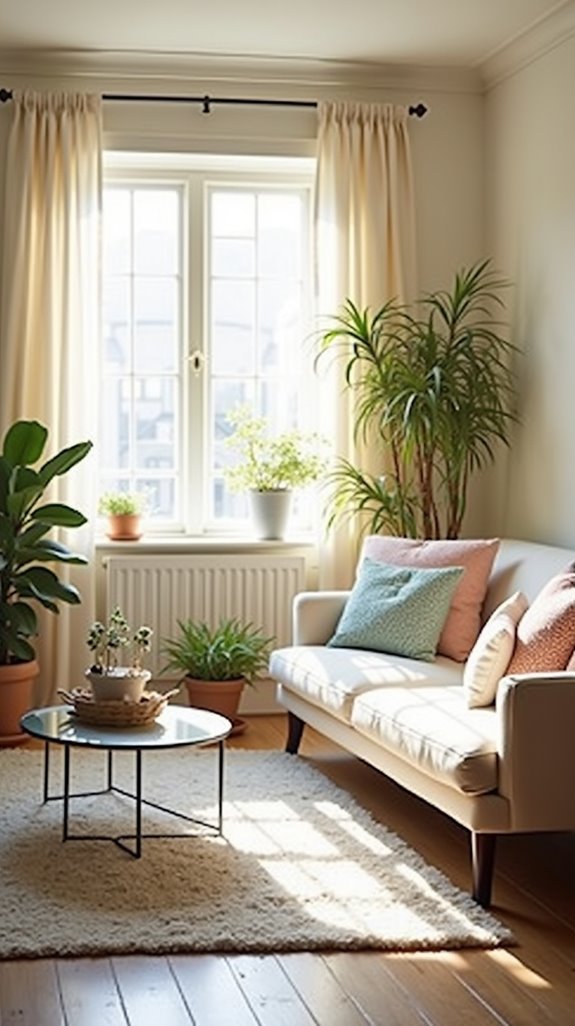 light colors enhance spaciousness