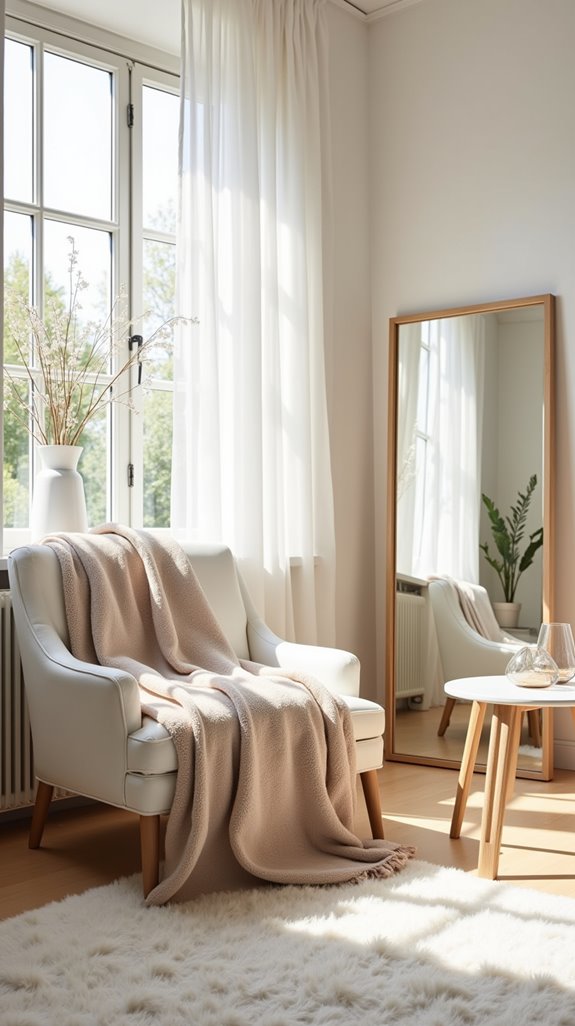 light colors enhance spaciousness