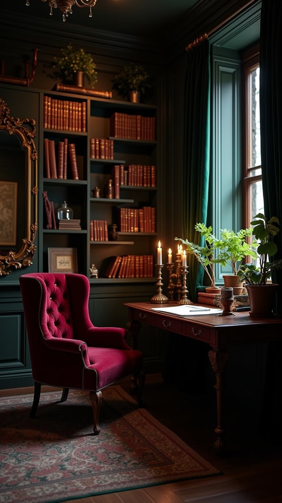 literature inspired elegant decor