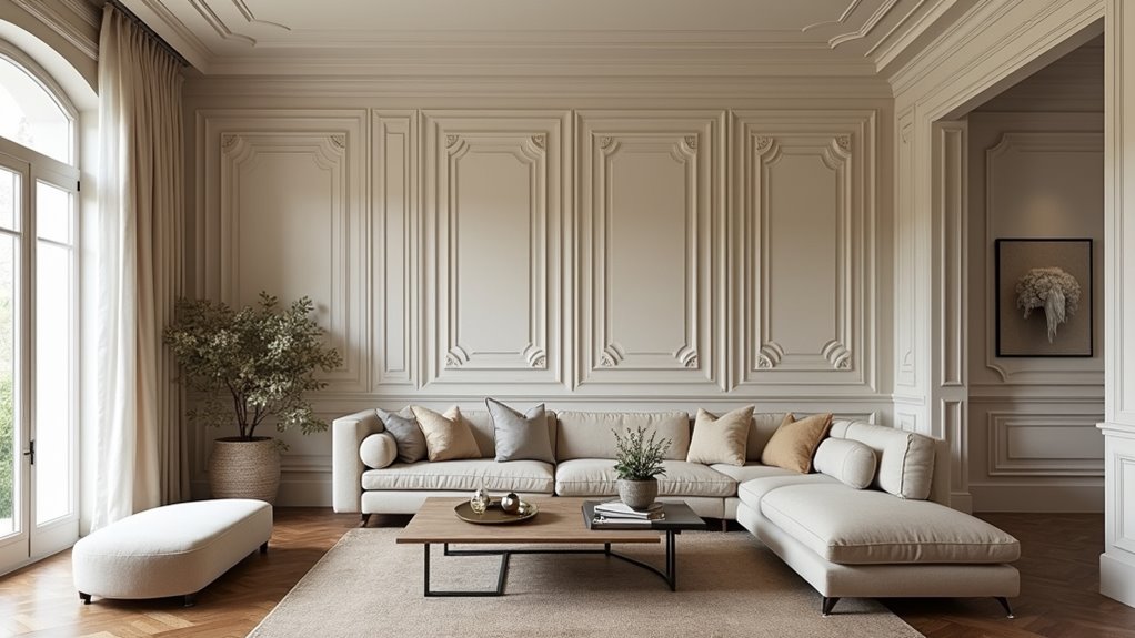 living room moulding ideas