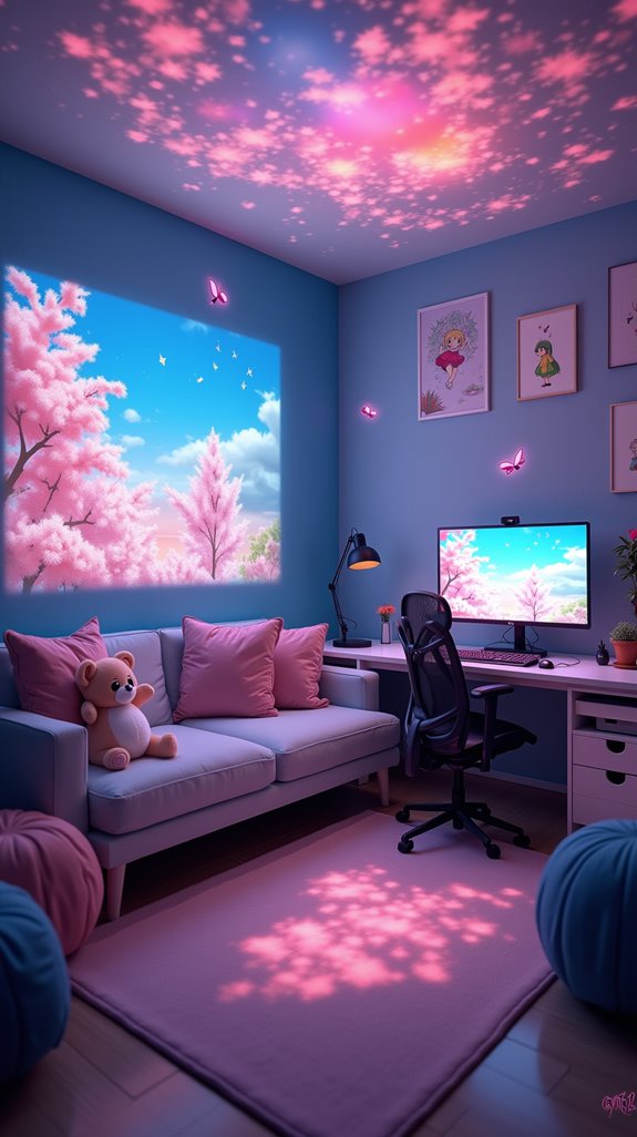 magical projection lamp ambiance