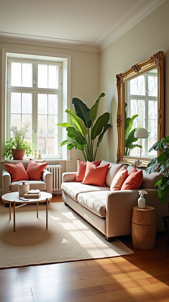 maintain and clean mirrors