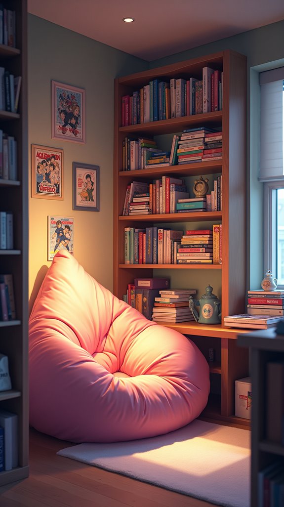 manga corner cozy retreat