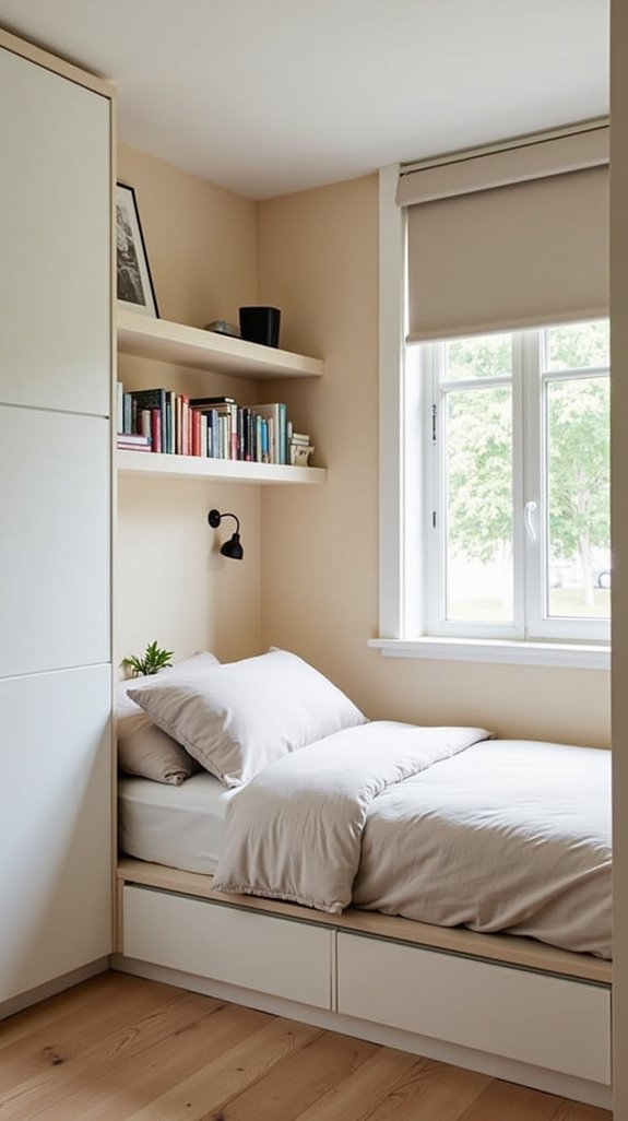 maximize small bedroom functionality