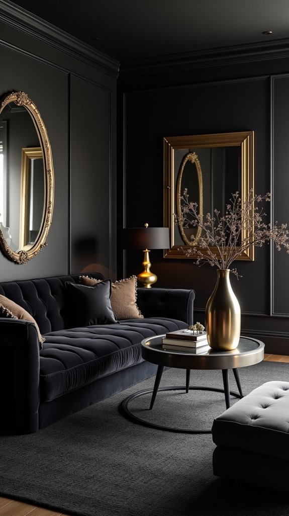 metallic accents elevate decor