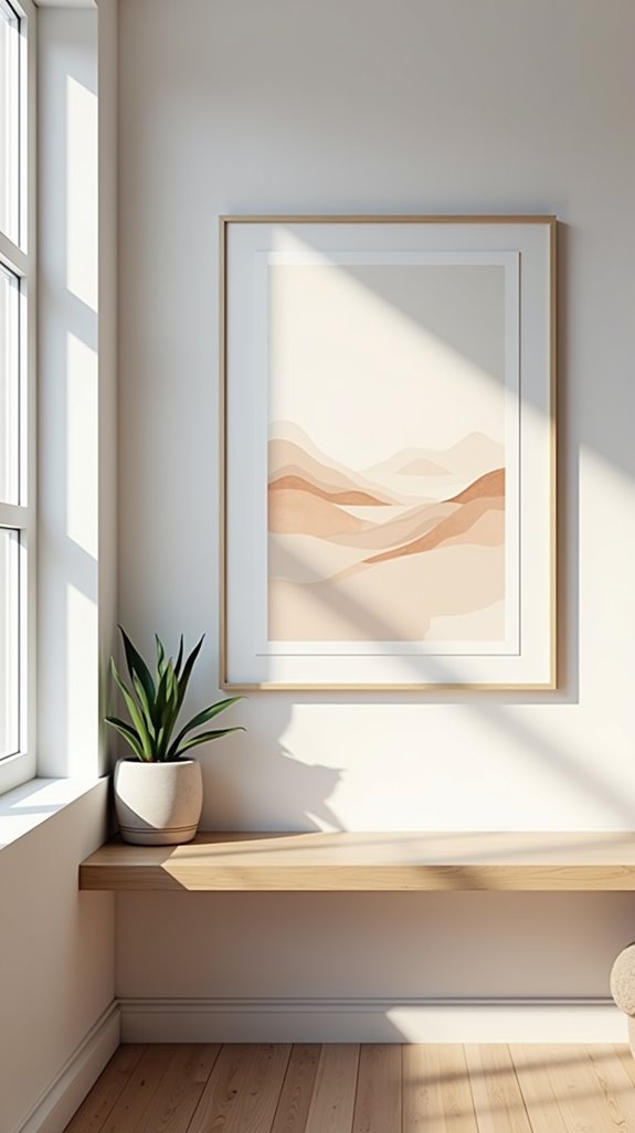 minimalist art creates serenity