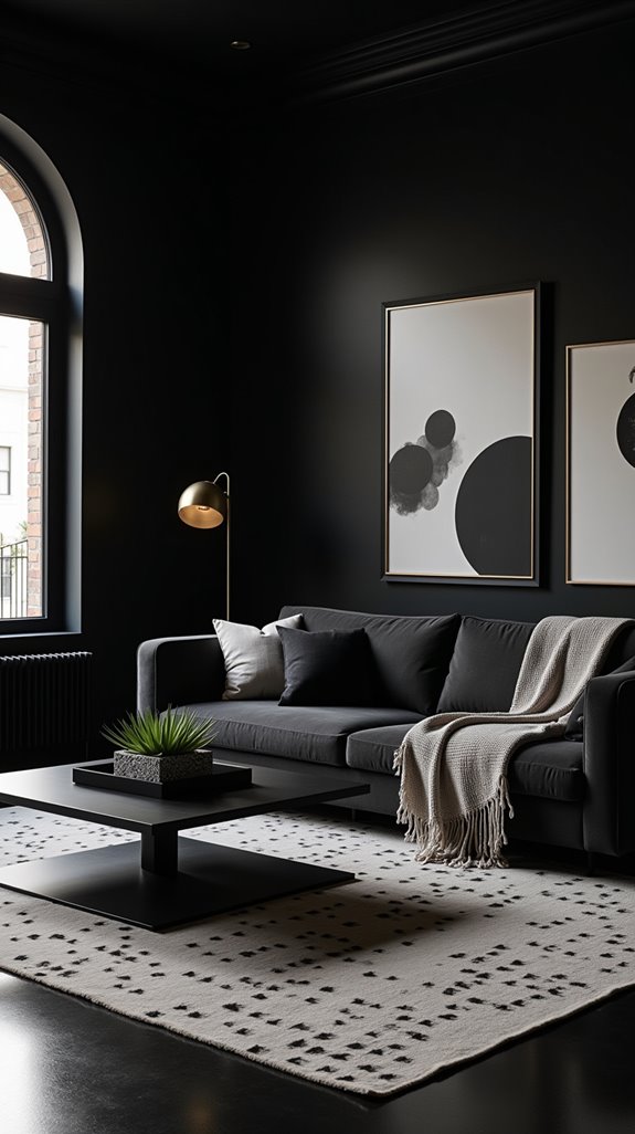 minimalist black furniture essentials