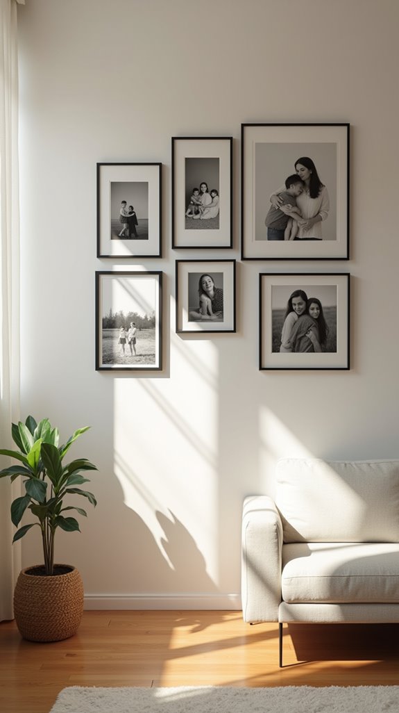 minimalist family gallery design