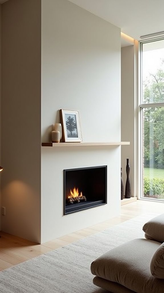 minimalist fireplace design elegance